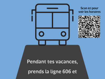 La ligne 606 est opérationnelle, même pendant les vacances!